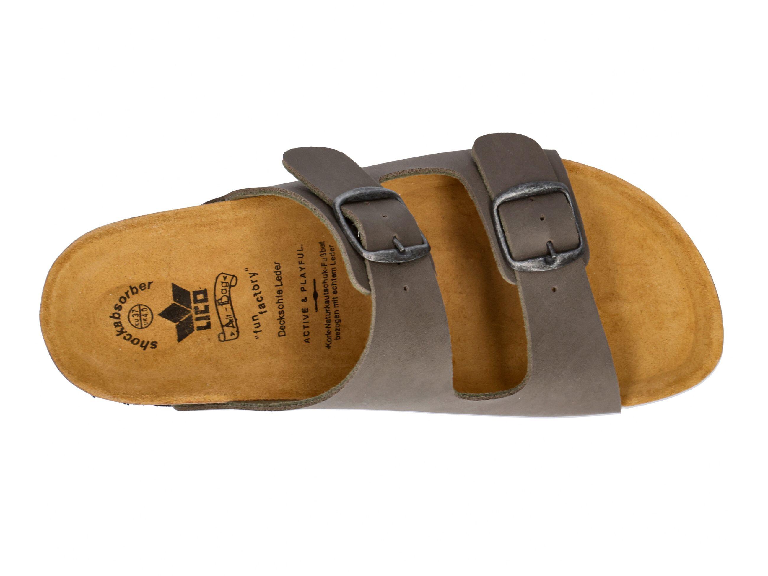 Pantolette Damen Schnallen LICO Bioline 5/6