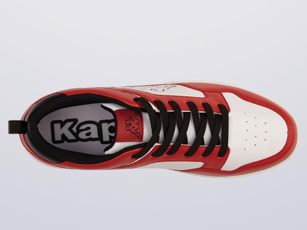 BUTY sportowe KAPPA ALID 243393-1020 sneakersy czerwone białe 37 5/7