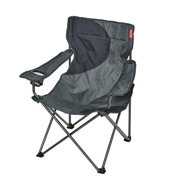 Trigano - Fauteuil Camping Acier - Fauteuil - Gris - Taille Unique - Decathlon