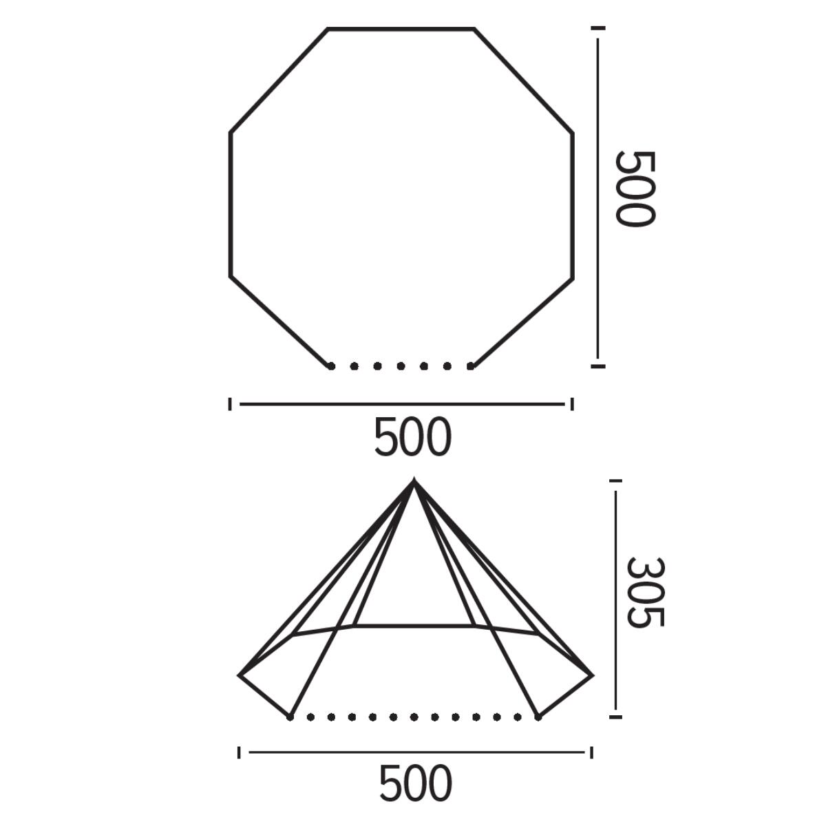Tipi camping CHEROKEE 500 - TRIGANO 3/4