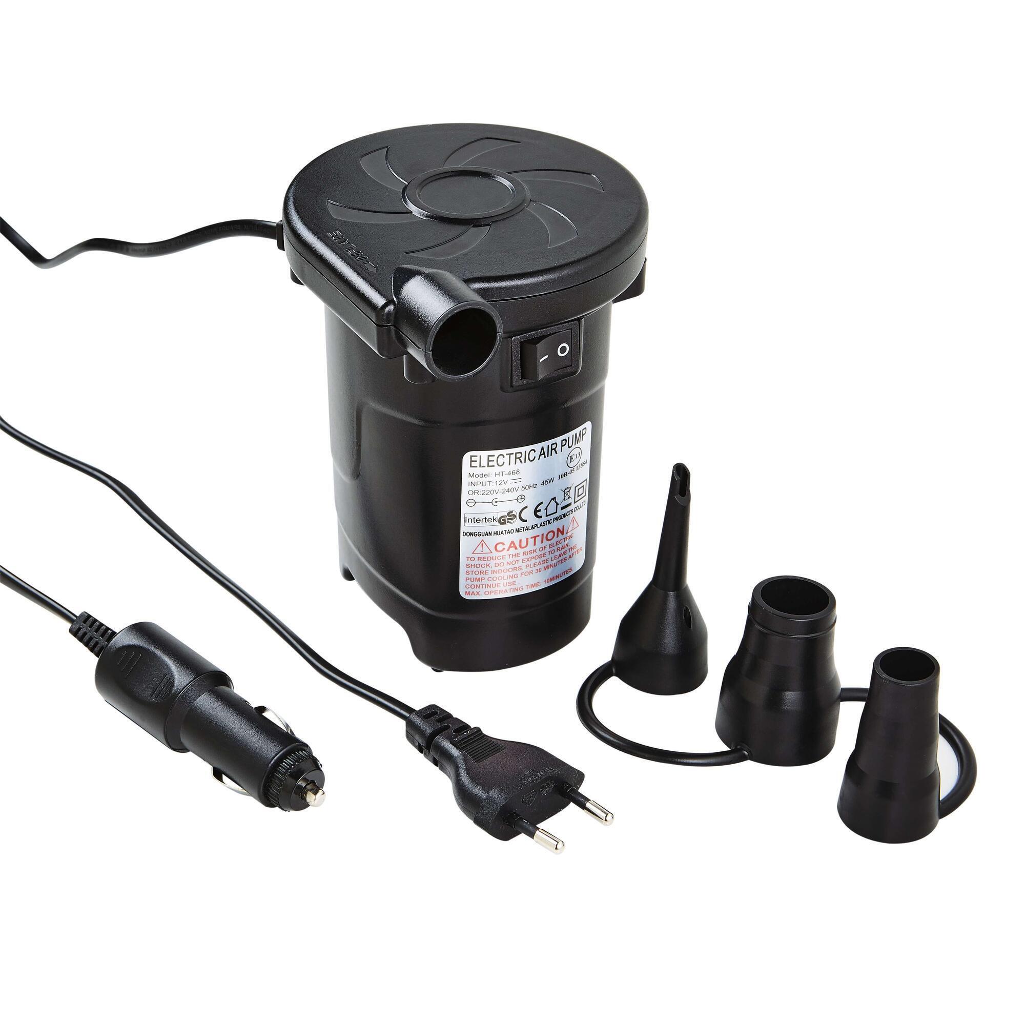 Trigano - Gonfleur Électrique Duo 12v/220v - Pompe - Noir - Taille Unique - Decathlon