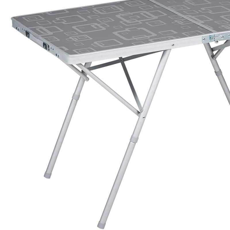 Table camping valise Premium 120 cm 3/4