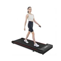 Tapis de Course-Citysports- Noir avec Rouge - Moteur 440W - Vitesse 1.0-6.0km/h