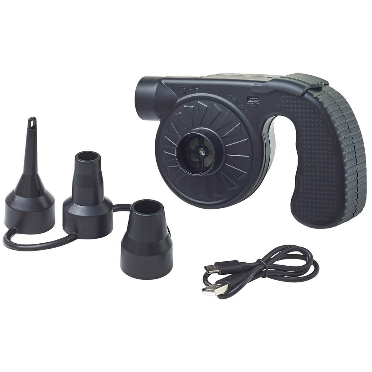 Trigano - Gonfleur Électrique Pistolet Rechargeable - Pompe - Noir - Taille Unique - Decathlon