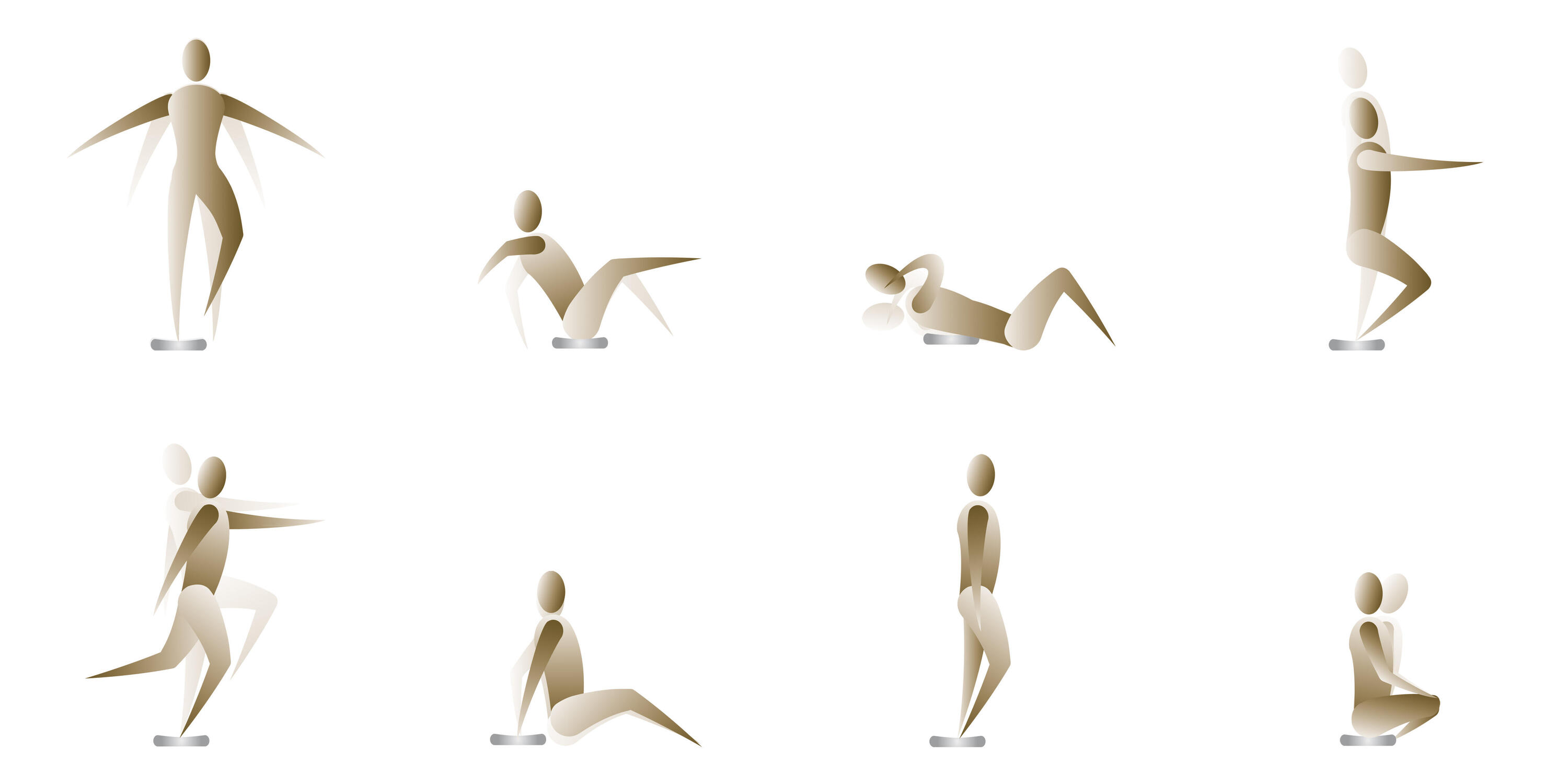 Cuscino per l'equilibrio BALANCE PAD Propriocettivo blu 4/5