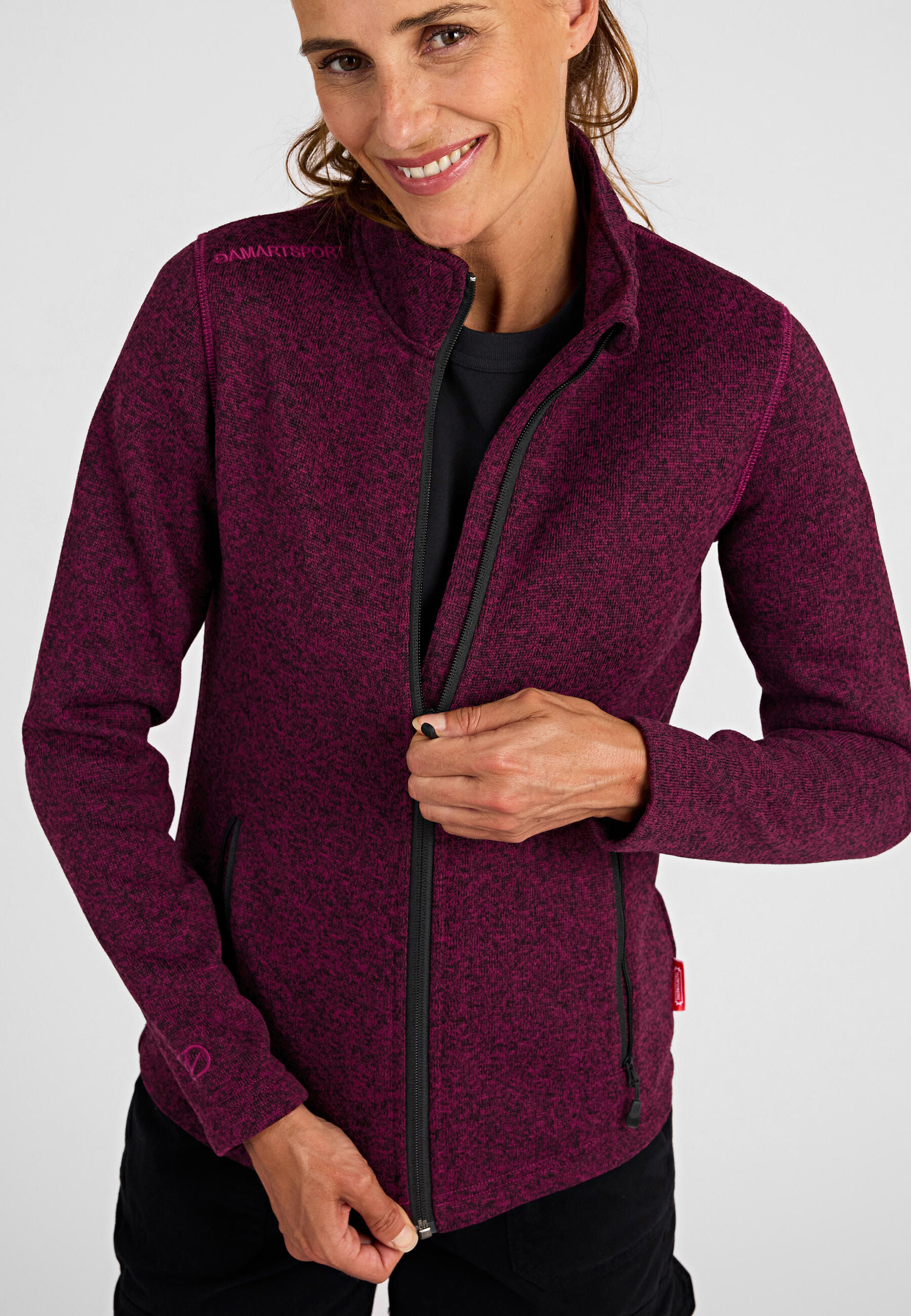 Veste polaire chaude fine et légère col montant Femme-thermique Thermolactyl 3/5