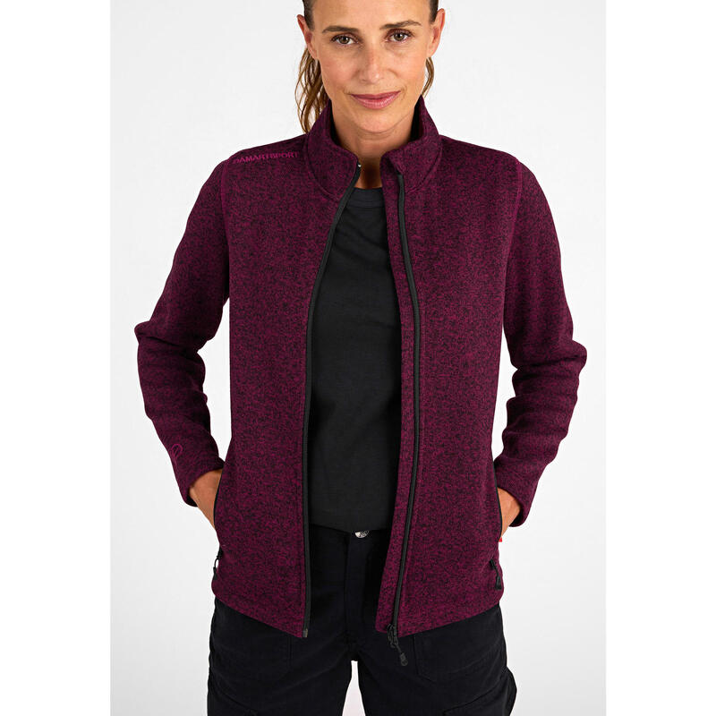Veste polaire chaude fine et légère col montant Femme-THERMOLACTYL