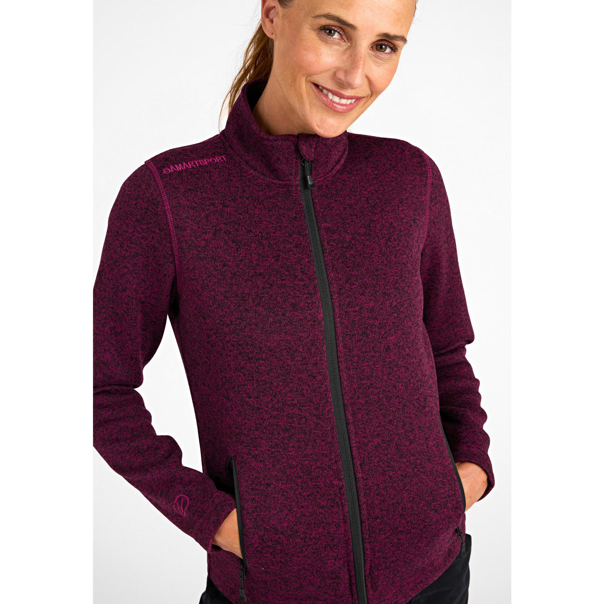 Damart Sport - Veste Polaire Chaude Fine Et Légère Col Montant Femme-thermique Thermolactyl - Veste - Violet - 36 Xs - Decathlon