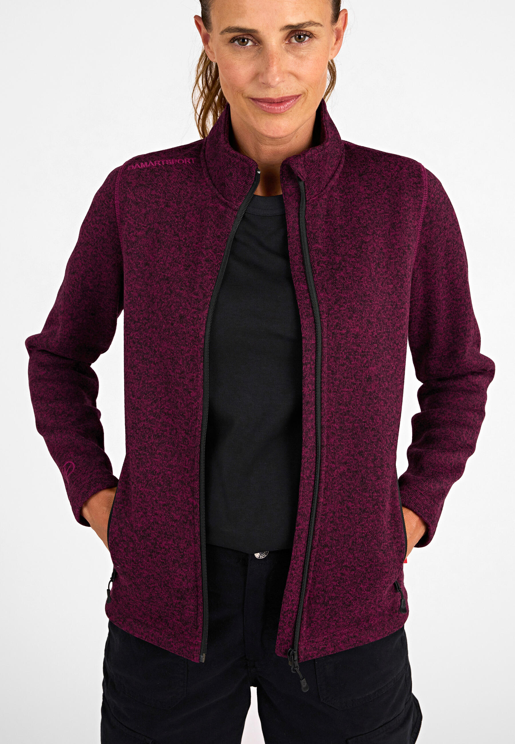 Veste polaire chaude fine et légère col montant Femme-thermique Thermolactyl 2/5