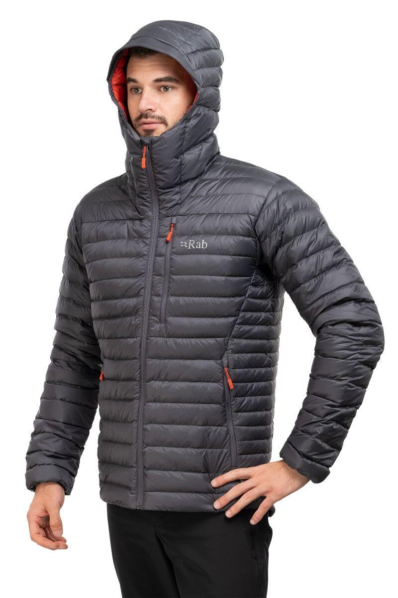 Kurtka puchowa męska Rab Microlight Alpine Jacket z kapturem 3/7