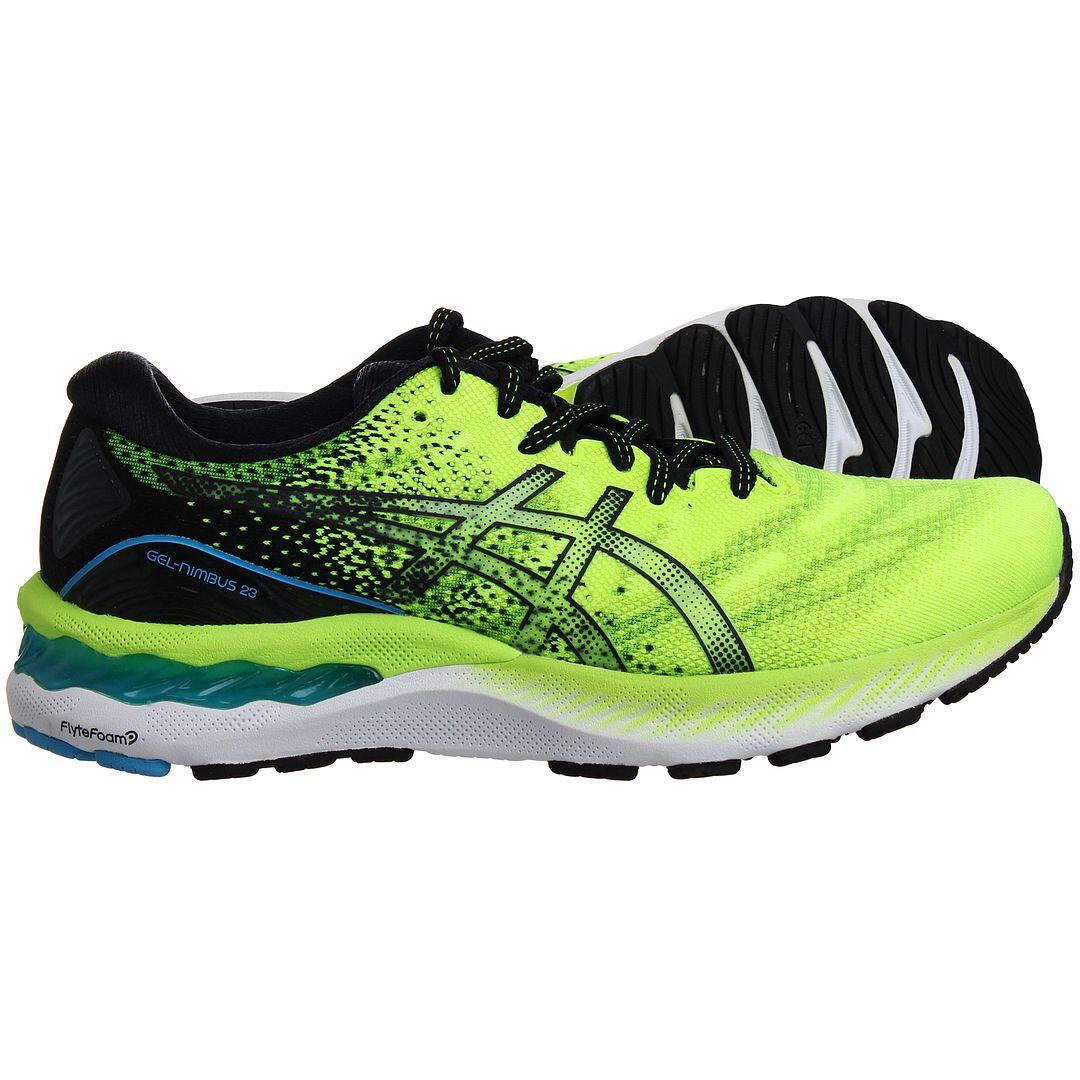 Asics Gel-Nimbus 23 Mens Green Running Trainers 4/5