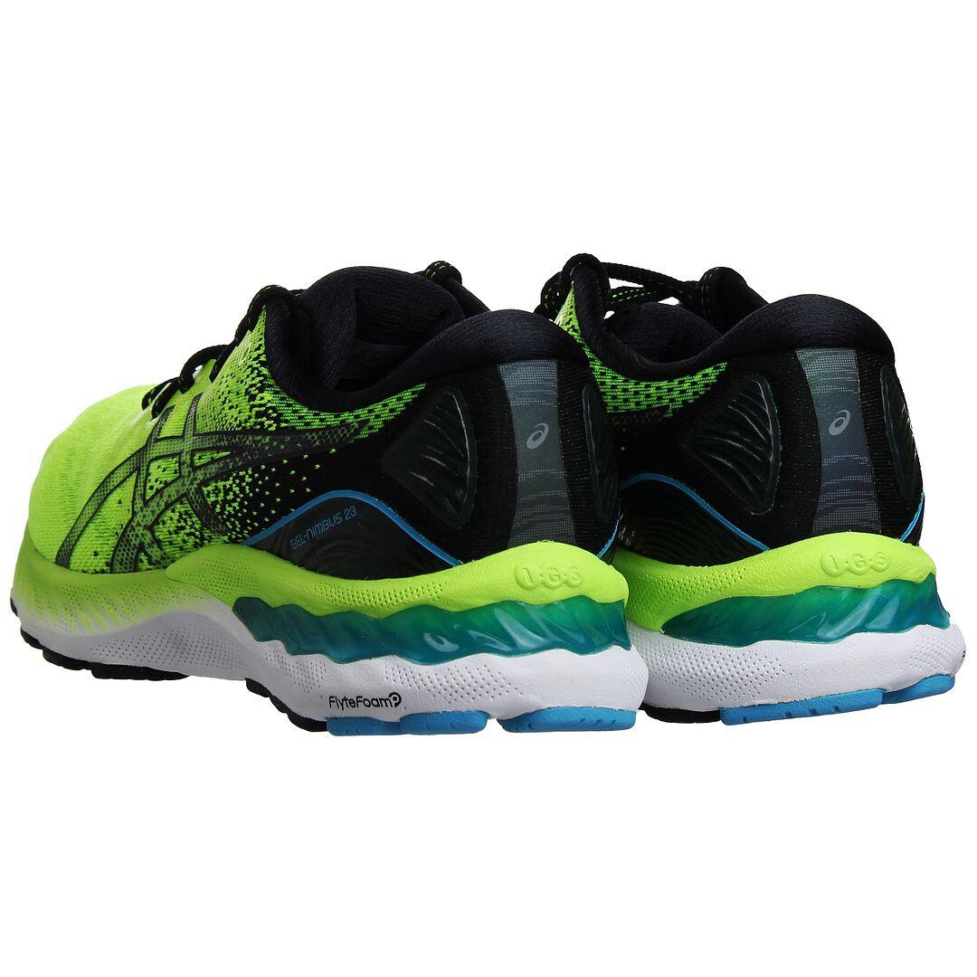 Asics Gel-Nimbus 23 Mens Green Running Trainers 3/5