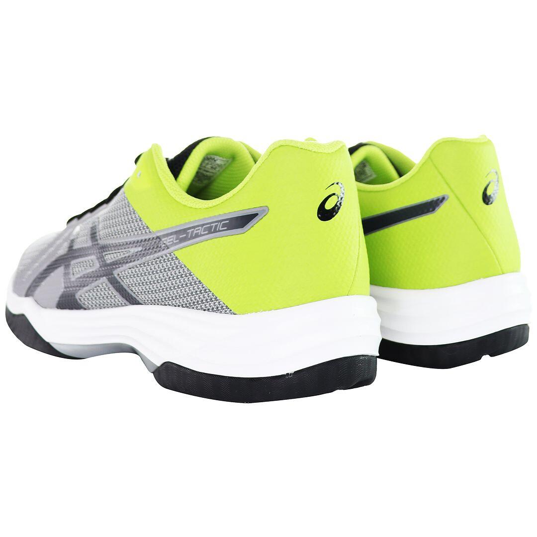 Asics Gel-Tactic Mens Grey/Green Trainers 4/7