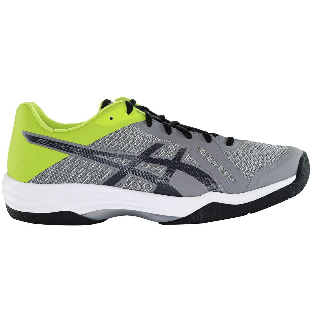 Asics Gel-Tactic Mens Grey/Green Trainers 1/7