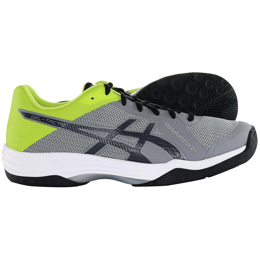 Asics Gel-Tactic Mens Grey/Green Trainers 3/7