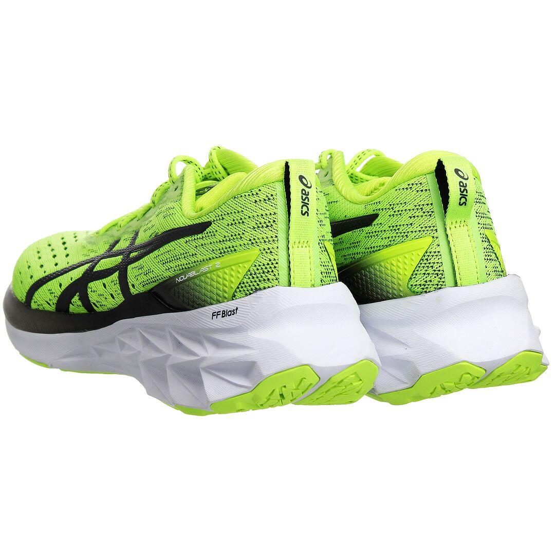 Asics NovaBlast 22 Mens Green Running Trainers 5/5