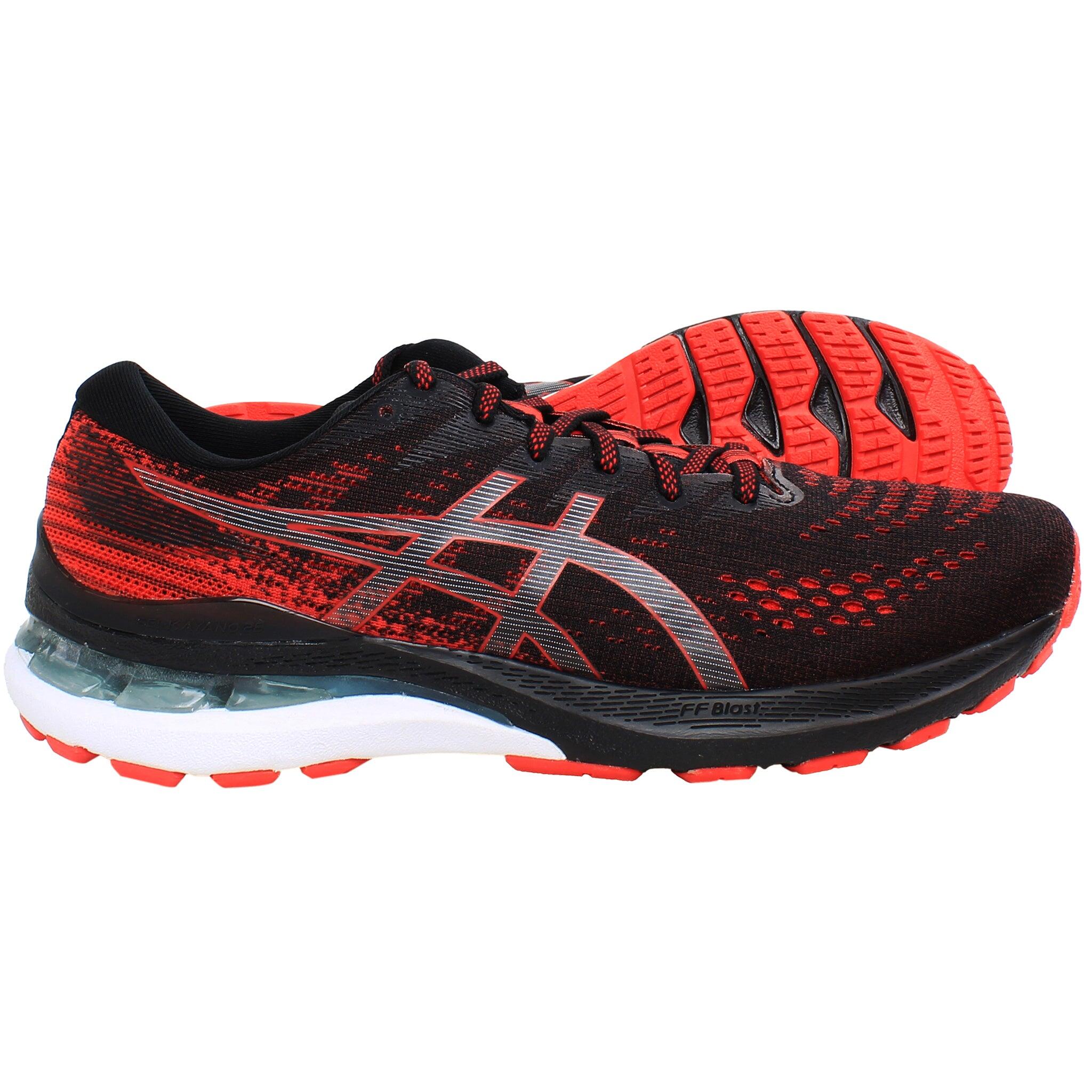 Asics Gel-Kayano 28 Mens Black/Red Running Shoes 2/5