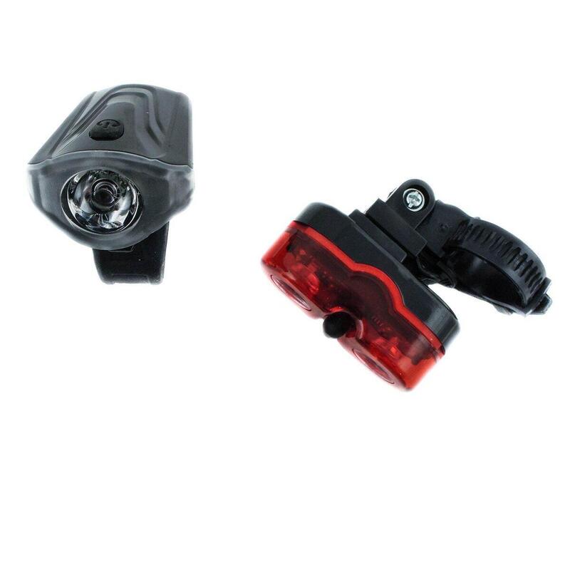 Zestaw lamp rowerowych JY7043A + JY528 0,5W (bez baterii)