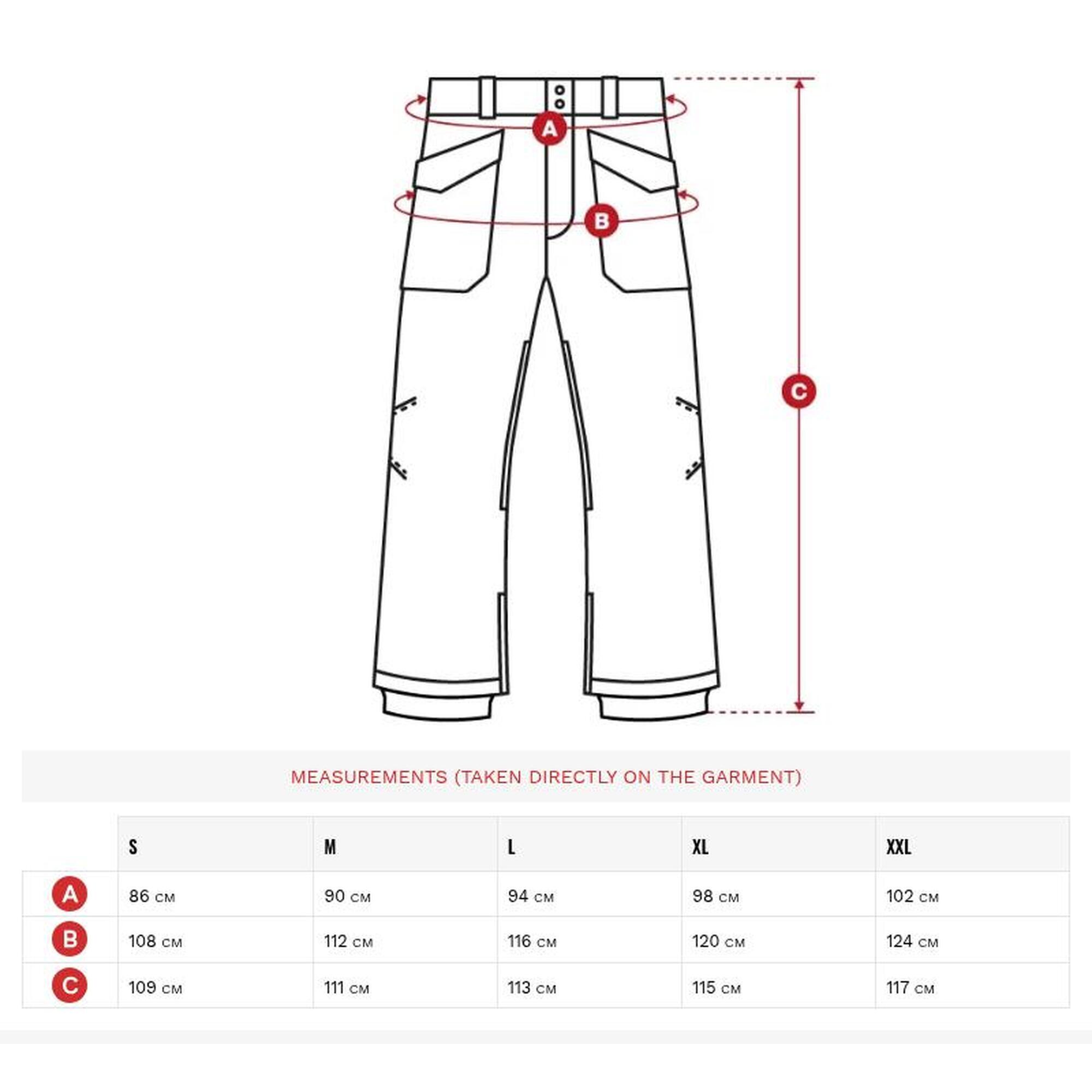 Pantaloni de zăpadă premium bărbați SRX Champery Bej
