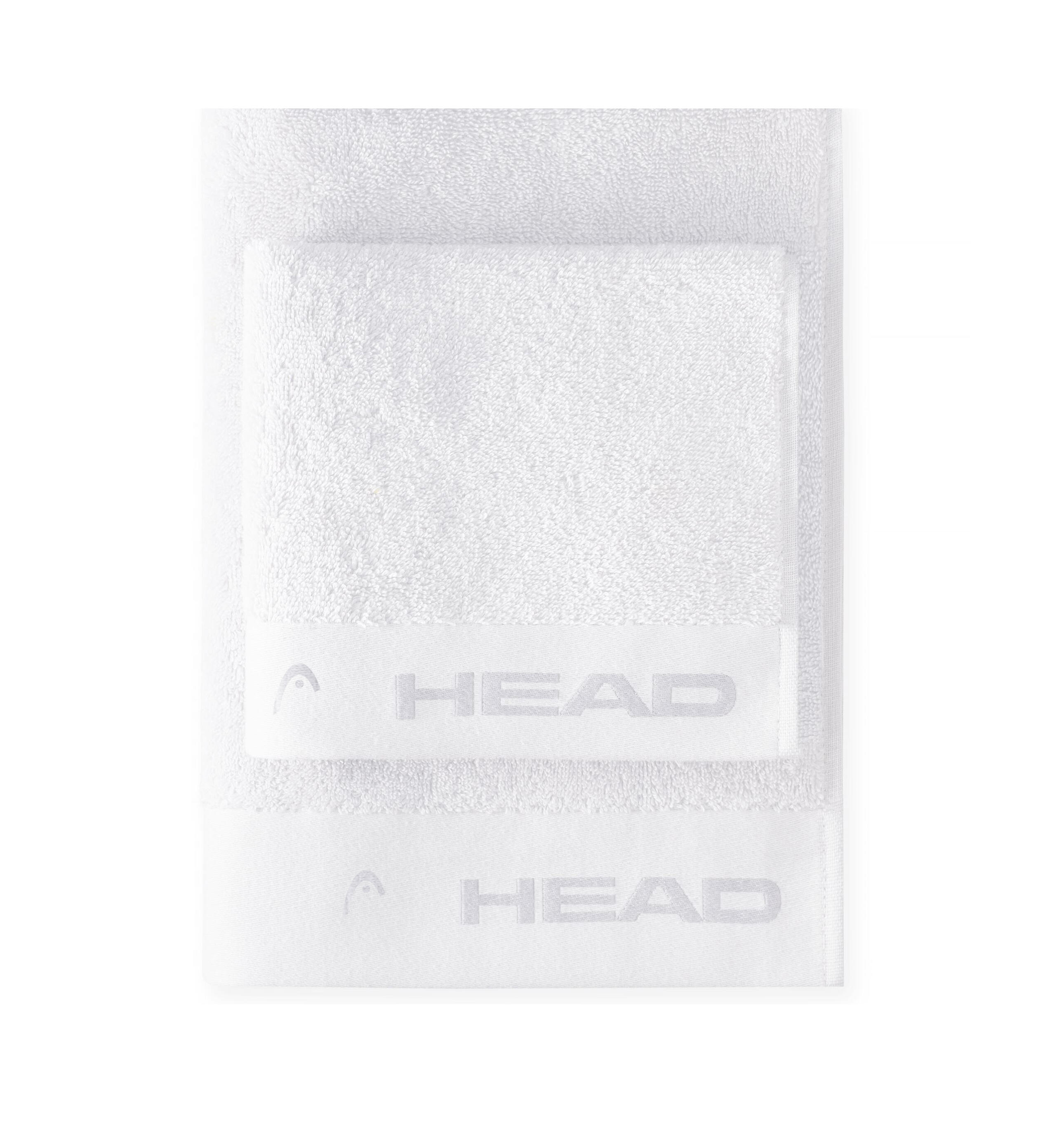 HEAD Set Handdoeken 40x50cm en 50x100cm van Zuiver Katoen 500g/m², Snow White