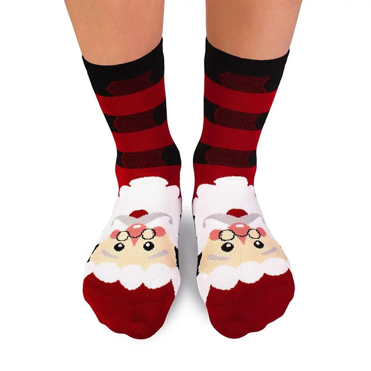 Sosete bambus de craciun Comfort Feet Socks CHRISTMAS SANTA CLAUS 2/5