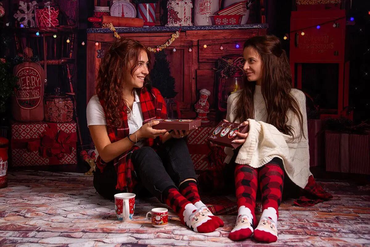 Sosete bambus de craciun Comfort Feet Socks CHRISTMAS SANTA CLAUS 5/5