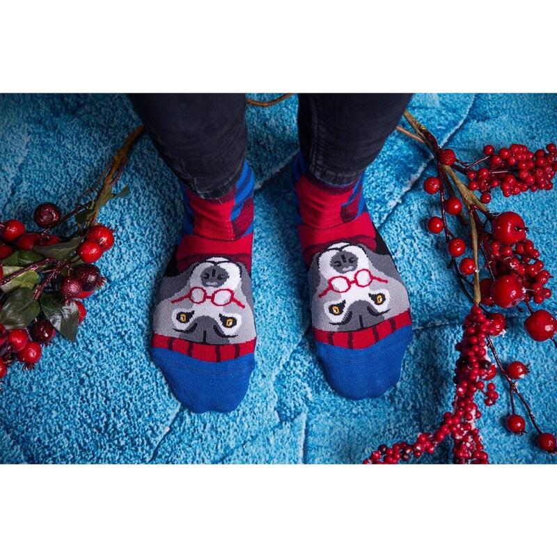 Sosete bambus de craciun Comfort Feet Socks CHRISTMAS WOLF