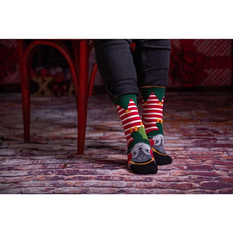 Sosete bambus de craciun Comfort Feet Socks CHRISTMAS MOUSE