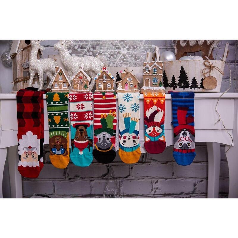 Sosete bambus de craciun BOX 3 Comfort Feet Socks Christmas Bear Deer Wolf