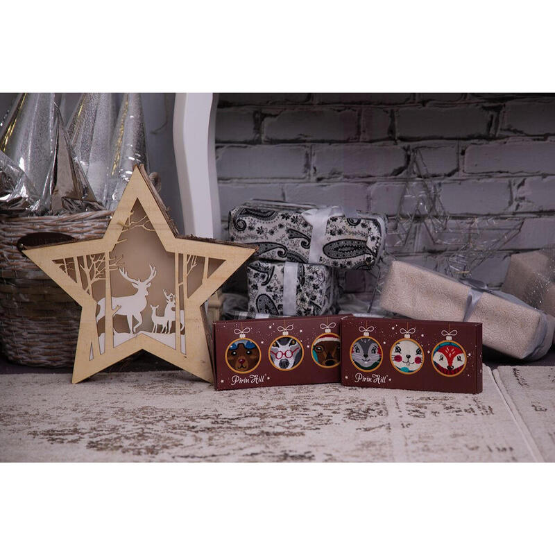 Sosete bambus de craciun BOX 3 Comfort Feet Socks CHRISTMAS Mouse Rabbit Fox