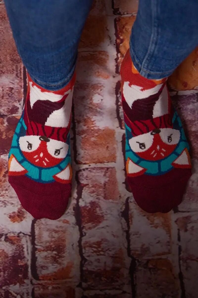 Sosete bambus de craciun Comfort Feet Socks CHRISTMAS FOX 6/7