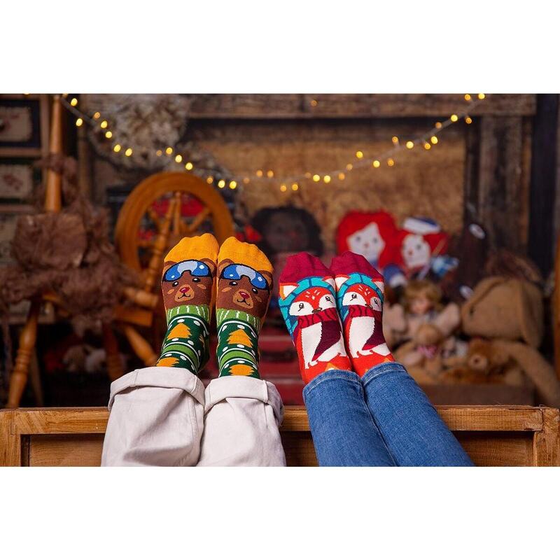 Sosete bambus de craciun Comfort Feet Socks CHRISTMAS FOX