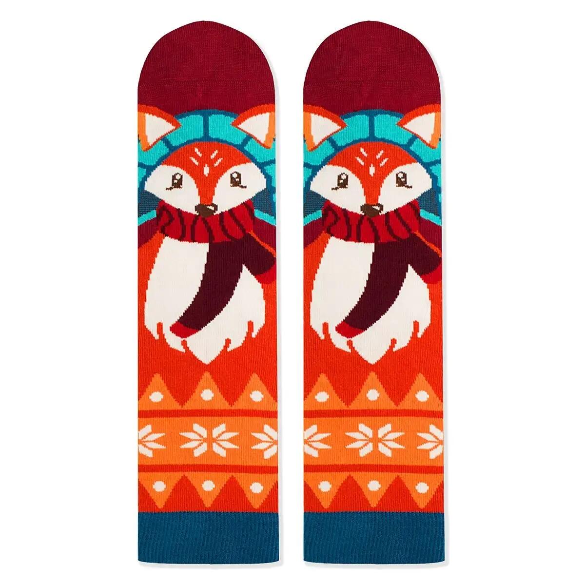 Sosete bambus de craciun Comfort Feet Socks CHRISTMAS FOX 1/7