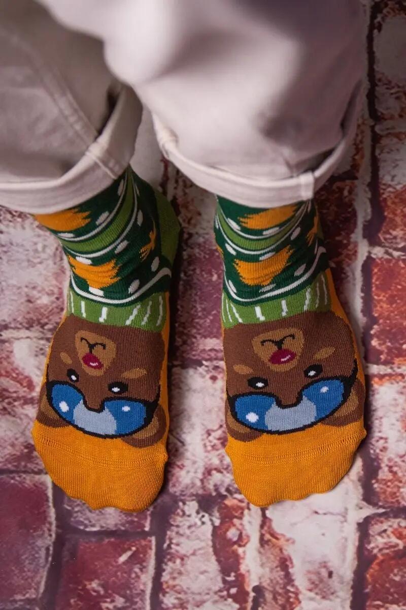 Sosete bambus de craciun Comfort Feet Socks CHRISTMAS BEAR 5/6