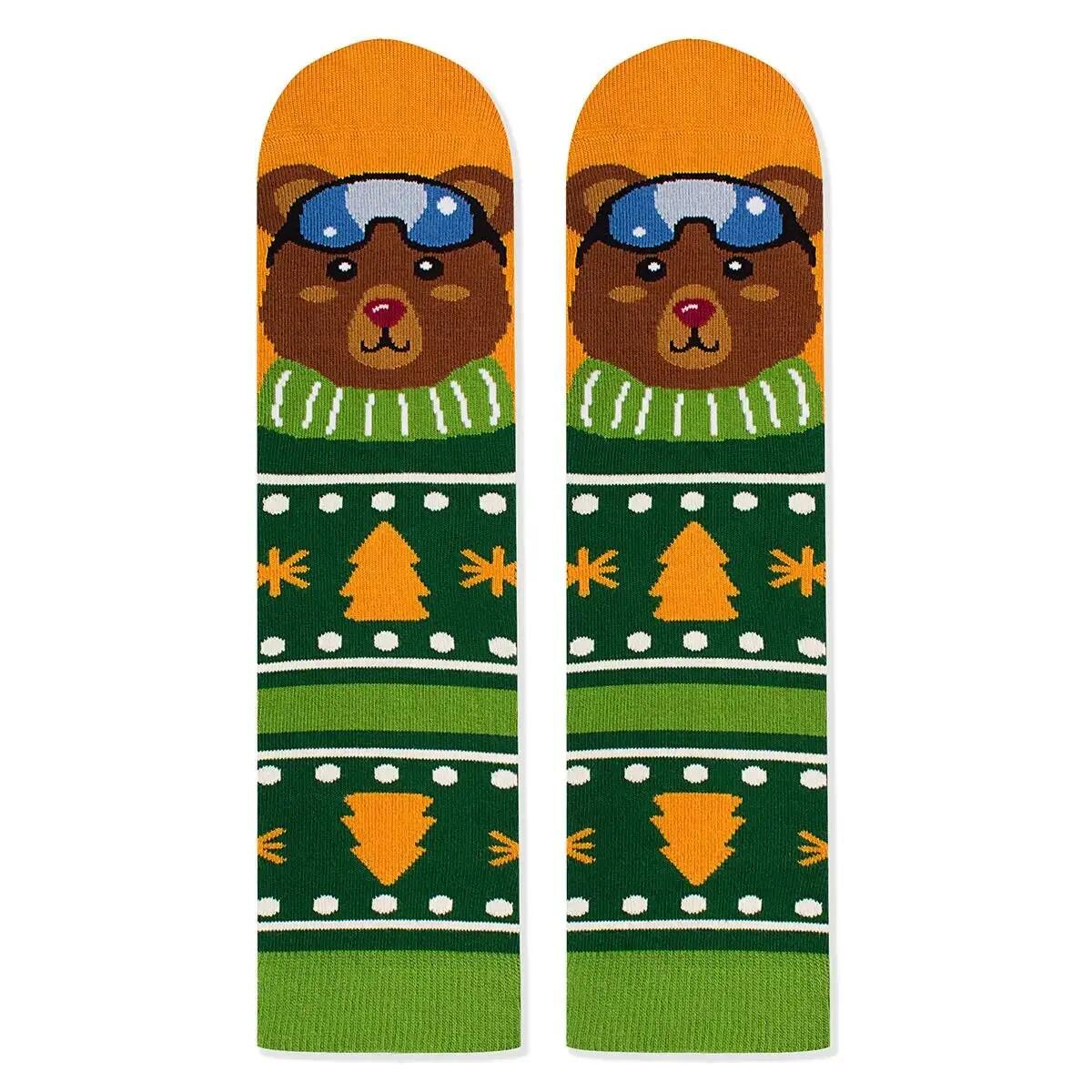 Sosete bambus de craciun Comfort Feet Socks CHRISTMAS BEAR 1/6