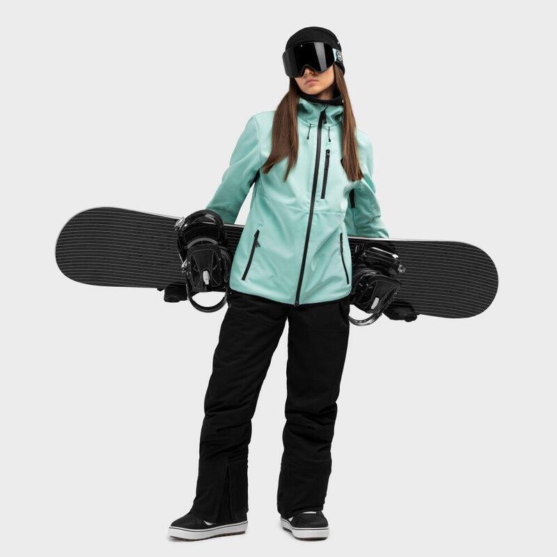 Damen Wintersport snowboardjacke für W2-W Senja Türkis