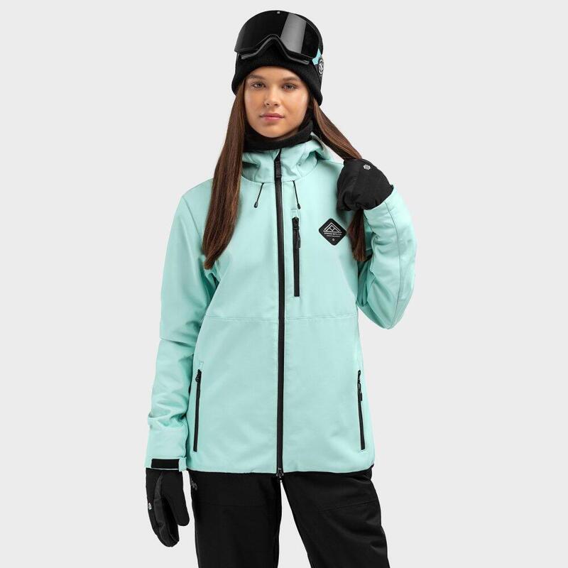 Dames Wintersport snowboardjas W2-W Senja Turquoise