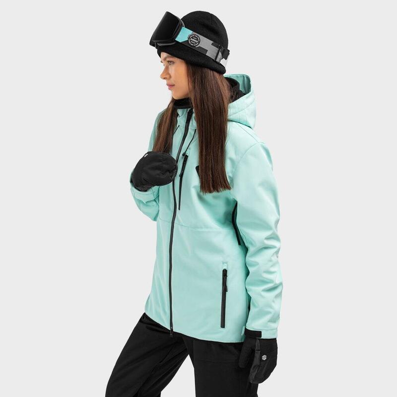 Dames Wintersport snowboardjas W2-W Senja Turquoise