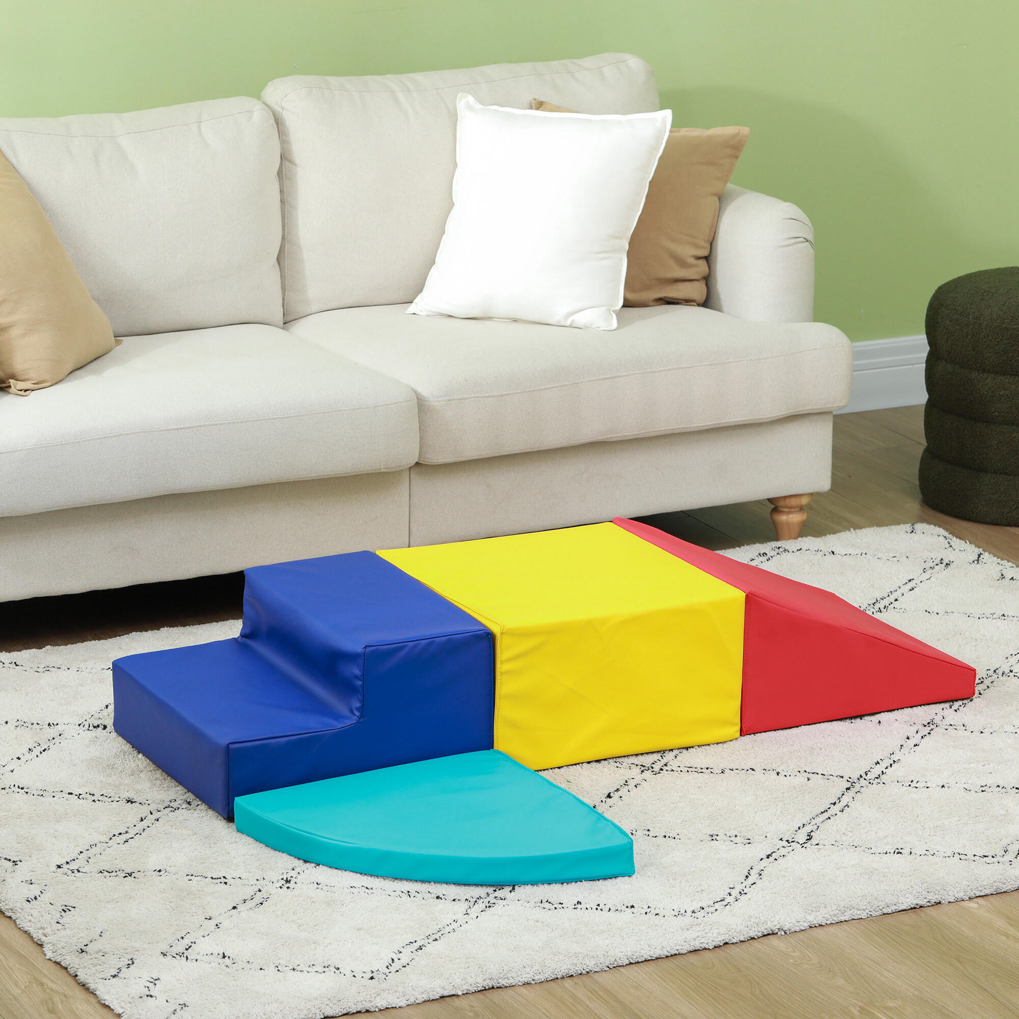 Blocos de espuma 45.5x45.5x25 cm multicor HOMCOM 2/7