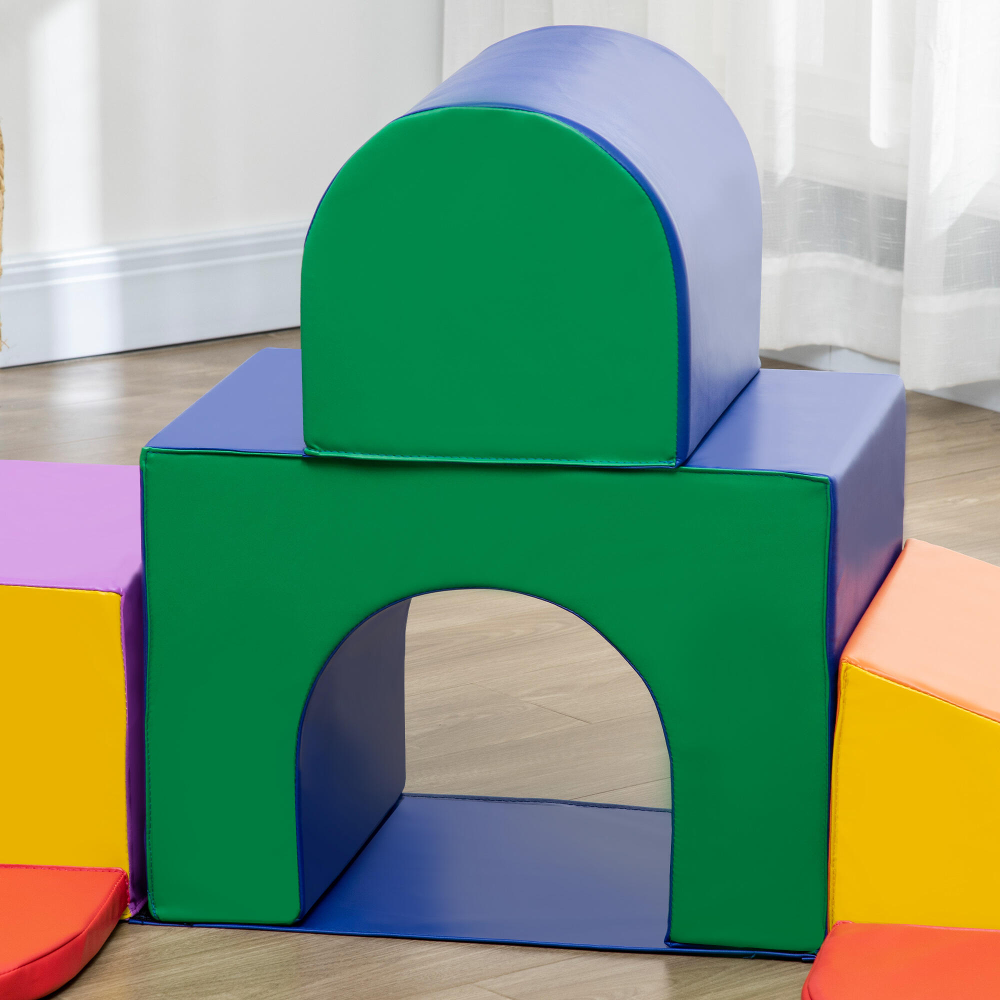 Bloco de espumas 170x130x40 cm multicor HOMCOM 5/7