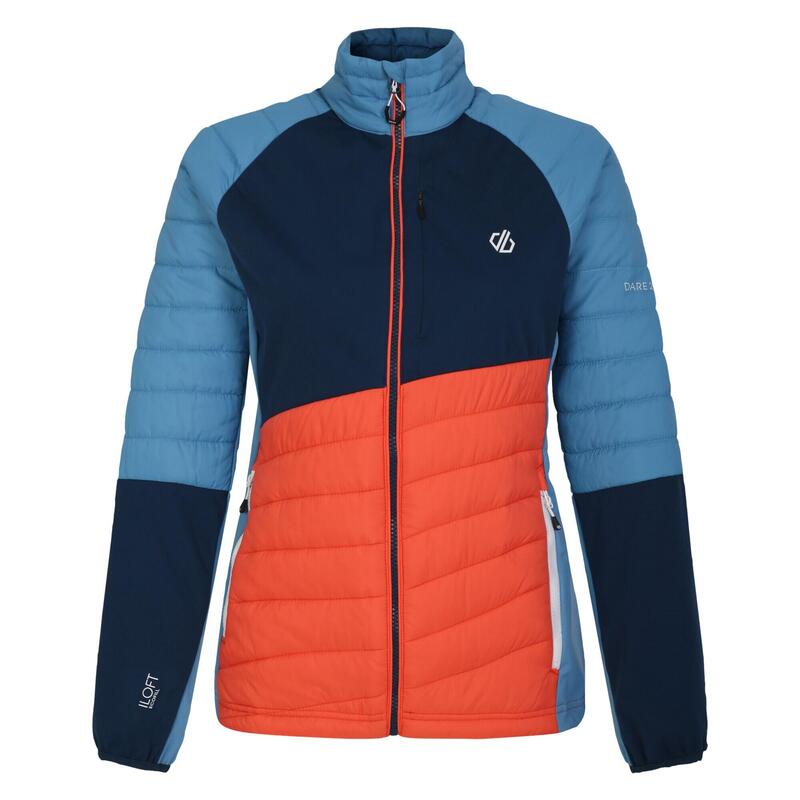 Veste Hybride LEXAN Femme (Mandarine / Denim Sombre)