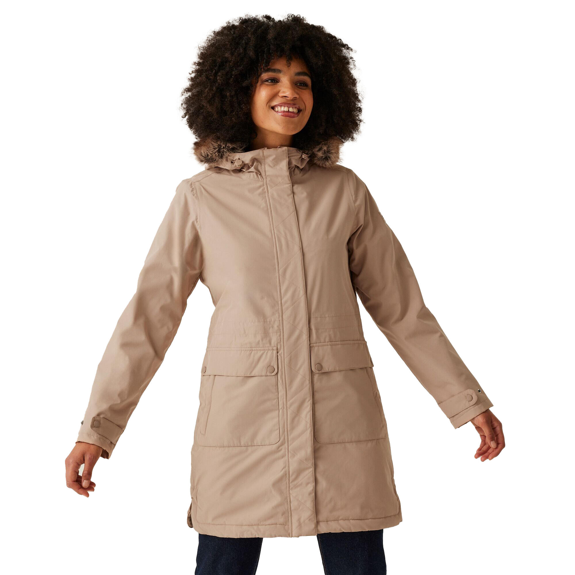 Dames Sabinka II Parka (Warm taupe) 4/5
