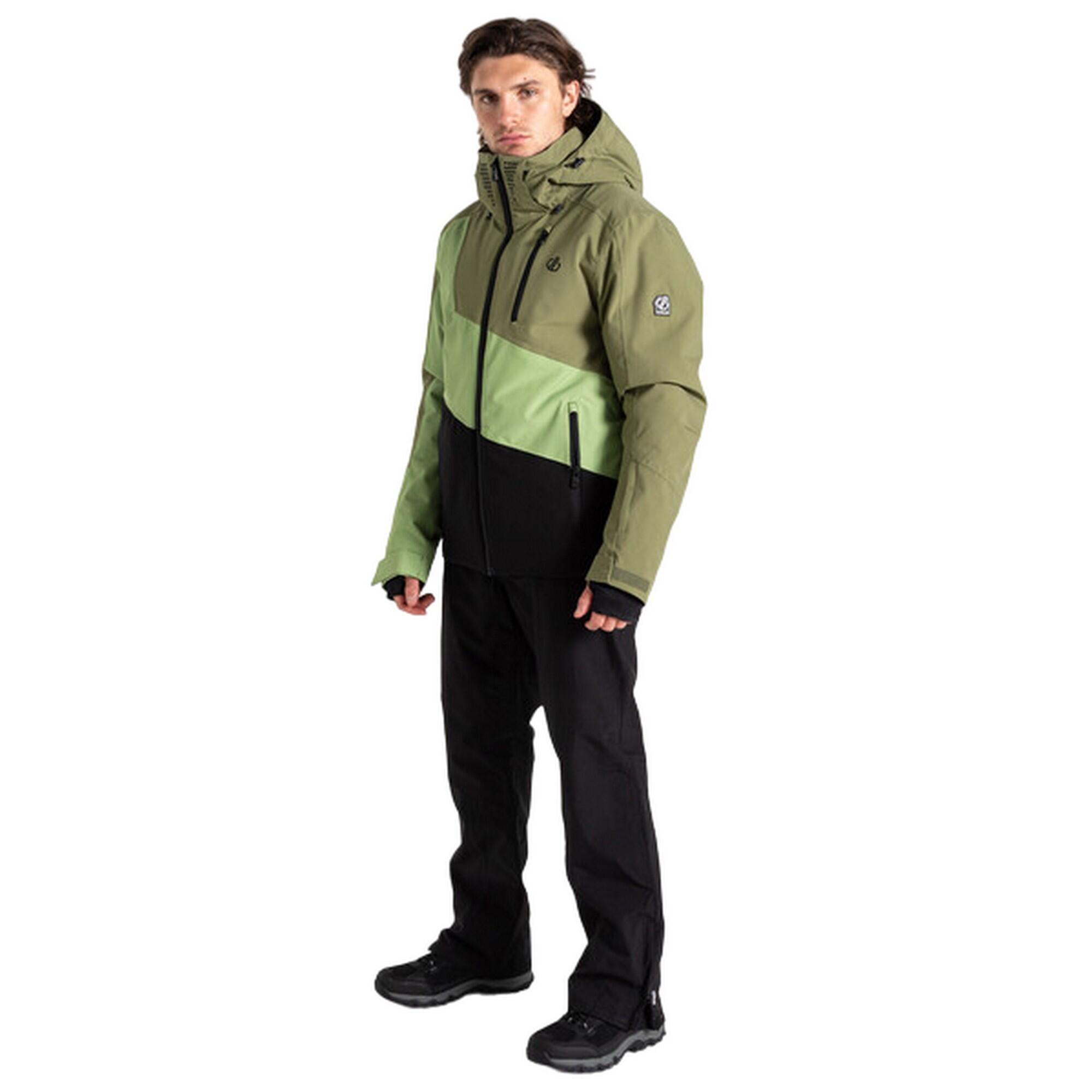 Heren Baseplate II Ski jas (Olivijngroen/Piquantgroen) 4/5