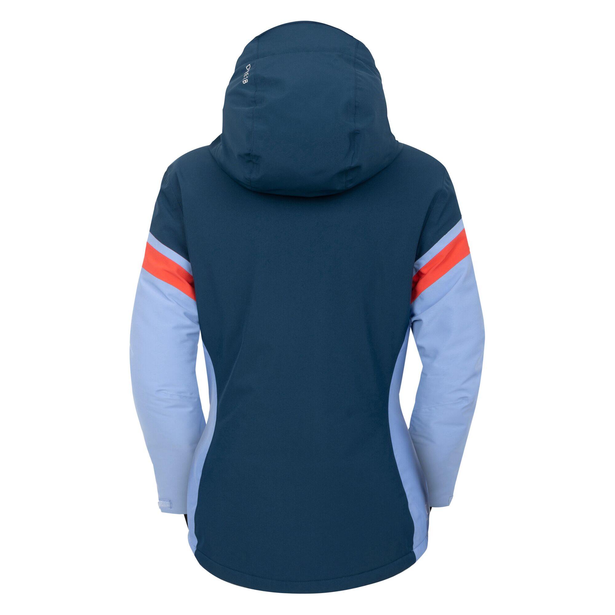 Womens/Ladies Flurry Ski Jacket (Hydrangea Blue/Red Sky) 2/5