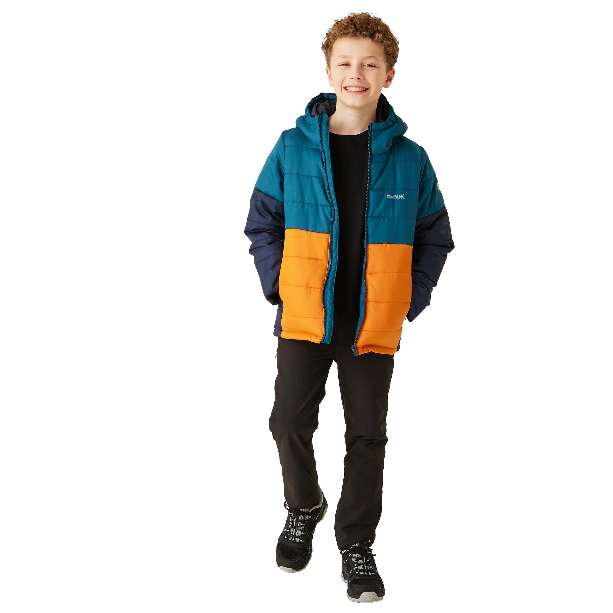 Veste Isolée LOFTHOUSE Enfant (Bleu Marocain / Orange Sombre) 4/5