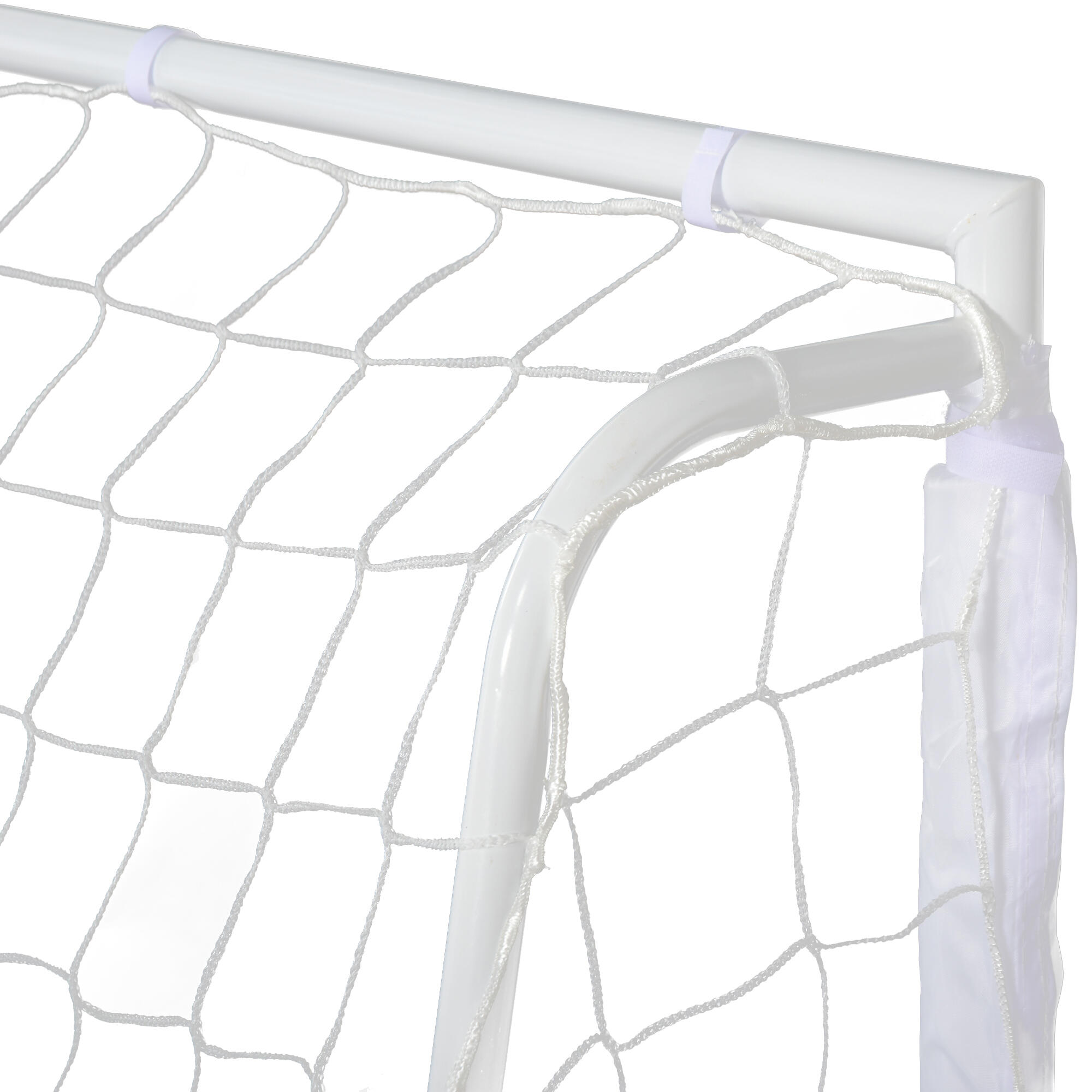 Portería de Fútbol HOMCOM 186x62x123 cm Blanco 7/7