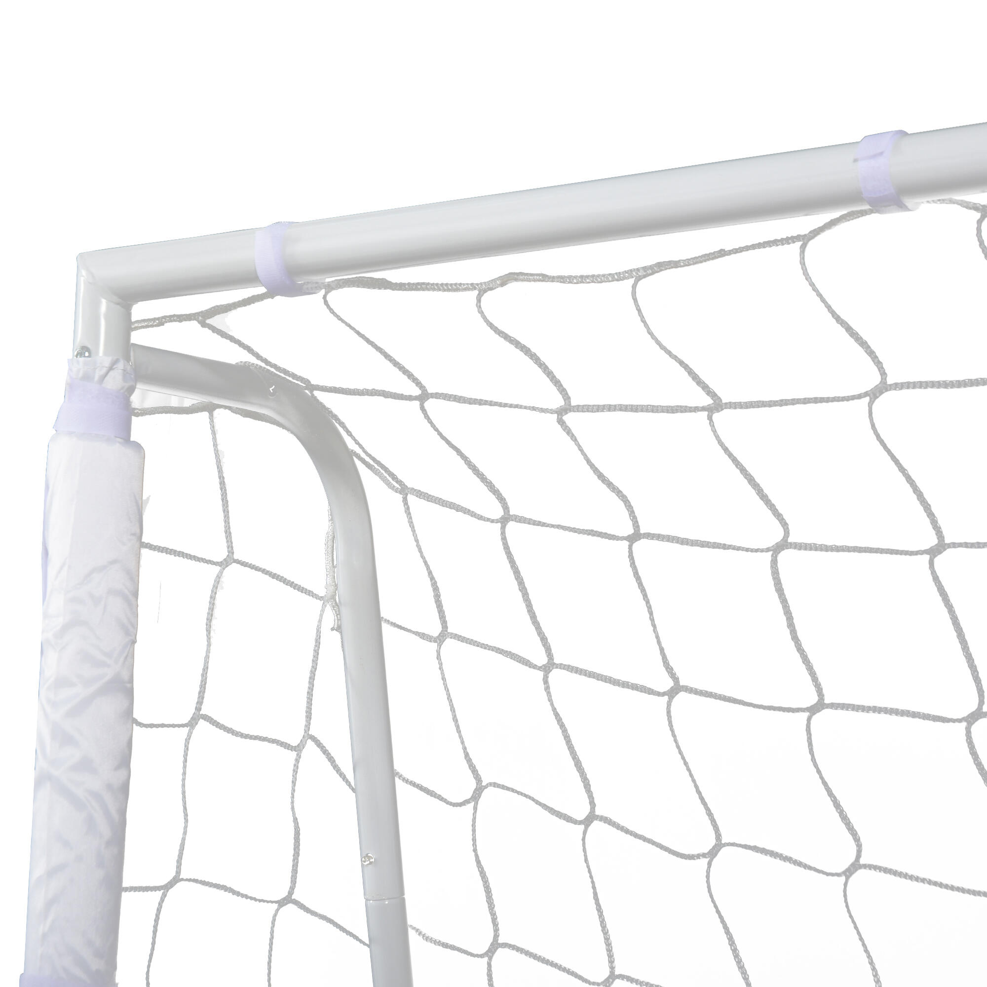 Conjunto de 2 balizas de futebol 186x62x123 cm branco HOMCOM 5/5