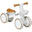 Bicicleta sem pedais 56x27x39 cm marrom AIYAPLAY