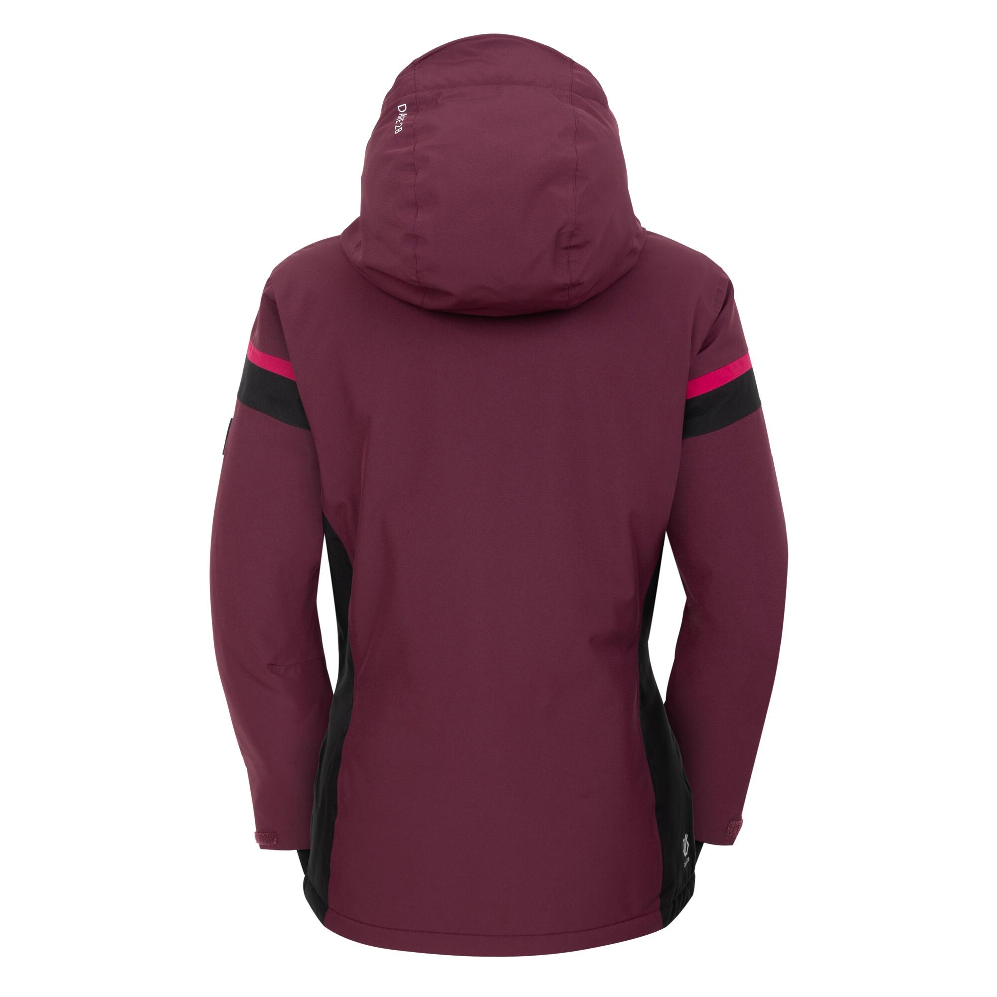 Womens/Ladies Flurry Ski Jacket (Berry Pink/Fig) 2/5