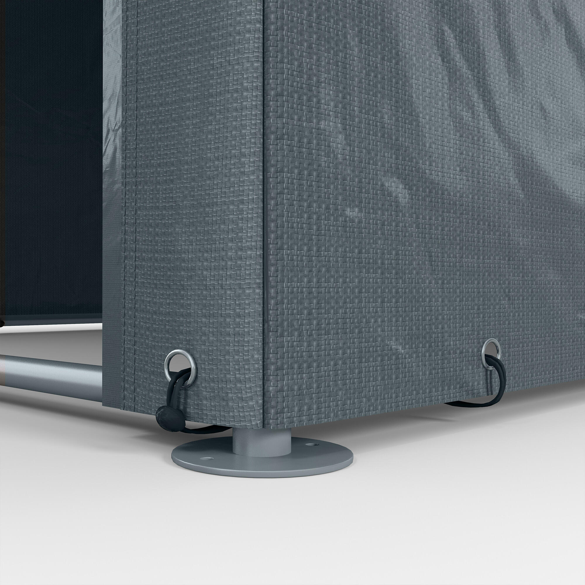 Caseta almacenamiento bicicletas  160x218x172 cm Gris Oscuro 4/8